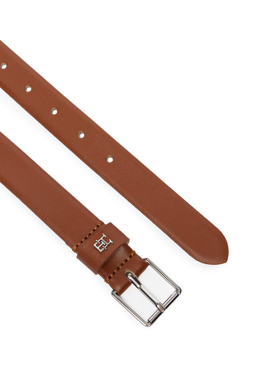 Tommy Hilfiger Tommy Hilfiger Ženski pas Th Square 2.5 Silver AW0AW18651 Rjava