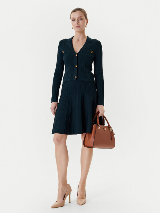 Guess Guess Mini sukňa W5YD65 Z0130 Zelená Regular Fit