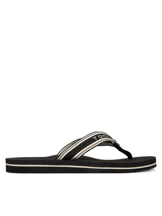 Tommy Hilfiger Tommy Hilfiger Zehentrenner Th Webbing Summer Sandal FW0FW09193 Schwarz