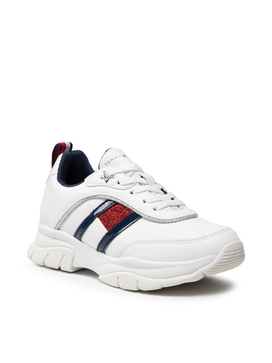 Tommy Hilfiger Sneakers Low Cut Lace-Up Sneaker T3A4-31180-1023 M Alb