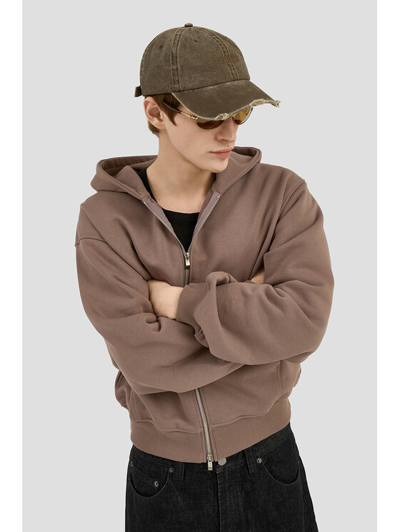 2005 2005 Bluza Uniform Brązowy Oversize