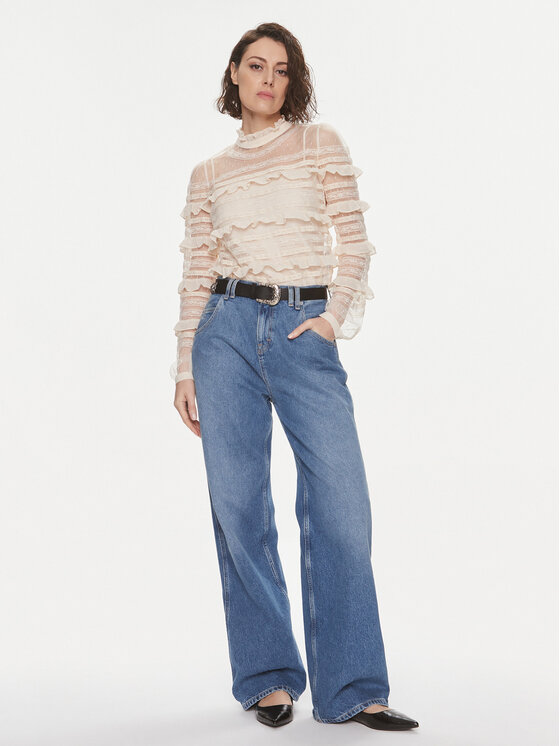 TWINSET TWINSET Majica 241TP2041 Bež Regular Fit
