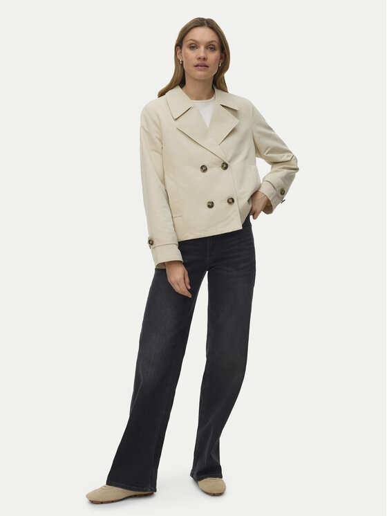 Vero Moda Vero Moda Тренч Chloemia 10308267 Світло-бежевий Regular Fit