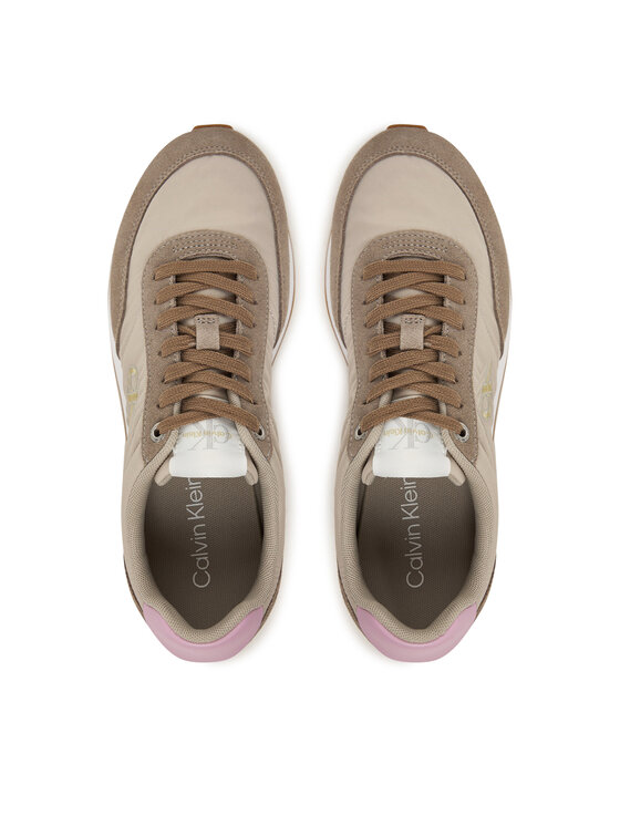 Calvin Klein Calvin Klein Сникърси Retro Runner Lace Up Nylon Mg YW0YW01990 Каки