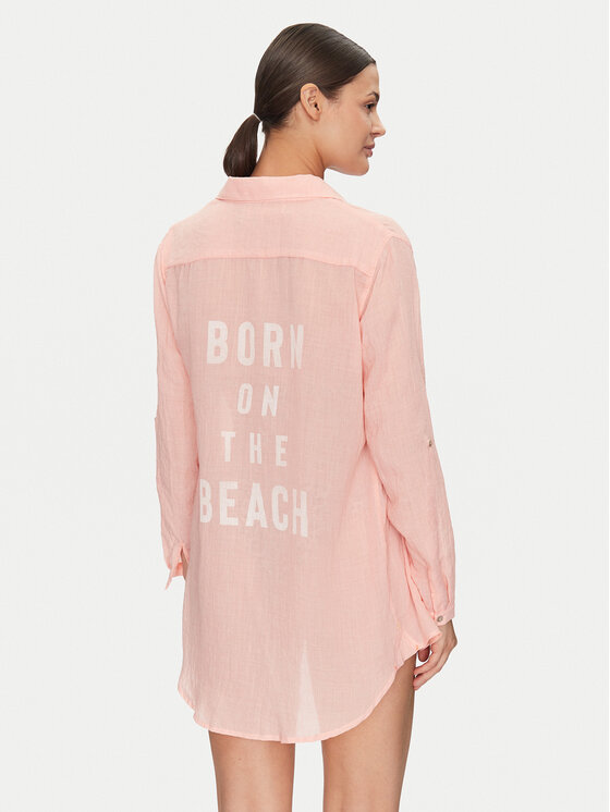 Banana Moon Banana Moon Camicia Gary Adilson HPP13 Corallo Regular Fit