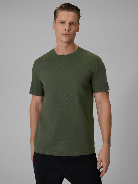 4F 4F T-Shirt ESSENTIALS Khaki Regular Fit