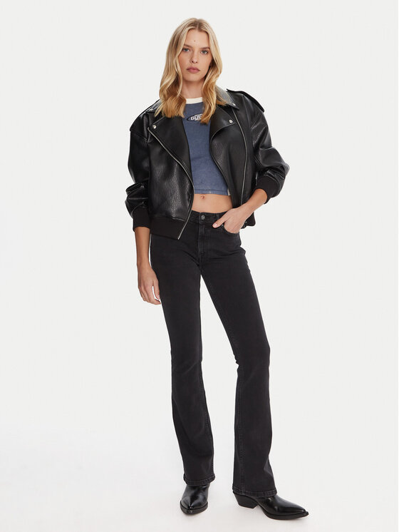 HUGO HUGO Jeansy Getti_B 50546332 Černá Flare Fit