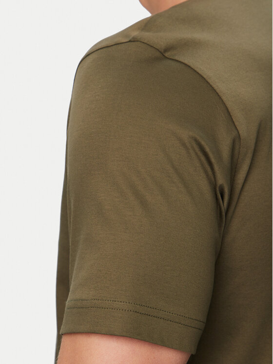 BOSS BOSS Tričko TS_PS Spirit 70 50562696 Kaki Regular Fit