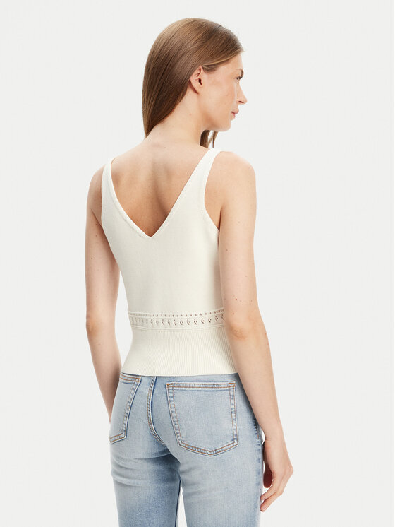 United Colors Of Benetton United Colors Of Benetton Top 10C1EH01A Beżowy Regular Fit