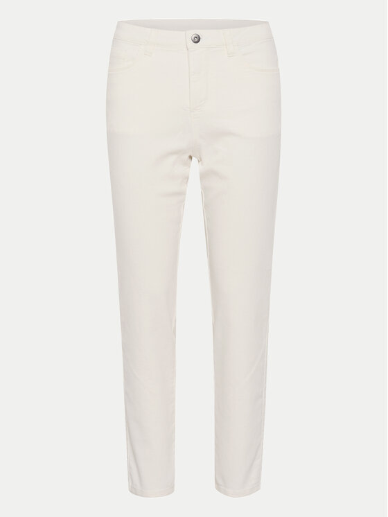 Kaffe Kaffe Τζιν Zelina 10506253 Εκρού Slim Fit