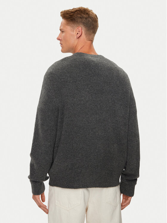 Tommy Jeans Tommy Jeans Pullover Flag DM0DM19442 Grau Regular Fit