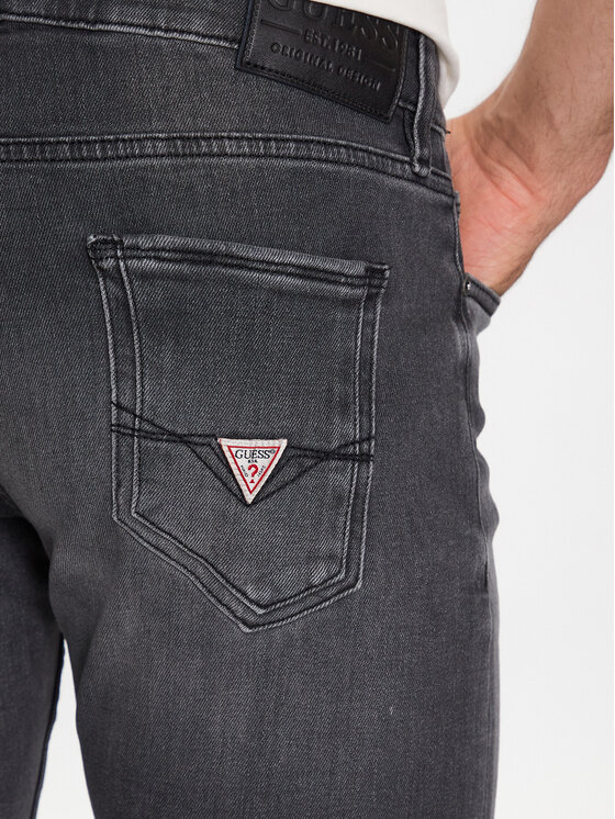 Guess Guess Džínsy Miami M2YAN1 D4Q52 Sivá Skinny Fit