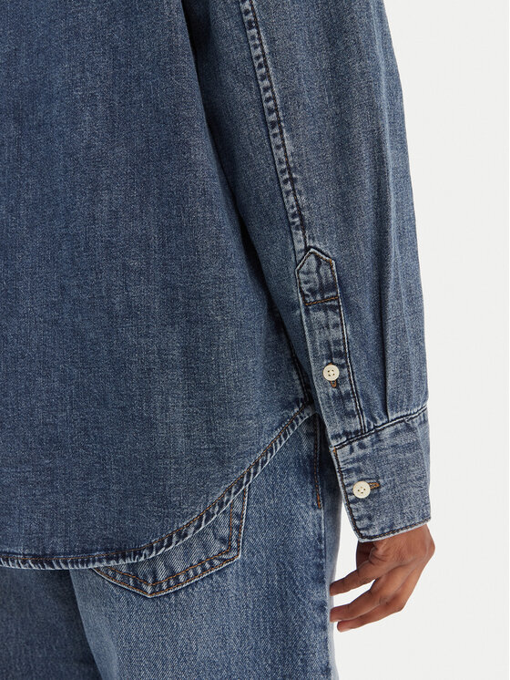 Calvin Klein Jeans Calvin Klein Jeans Džinsa krekls LV047E742G Tumši zils Regular Fit