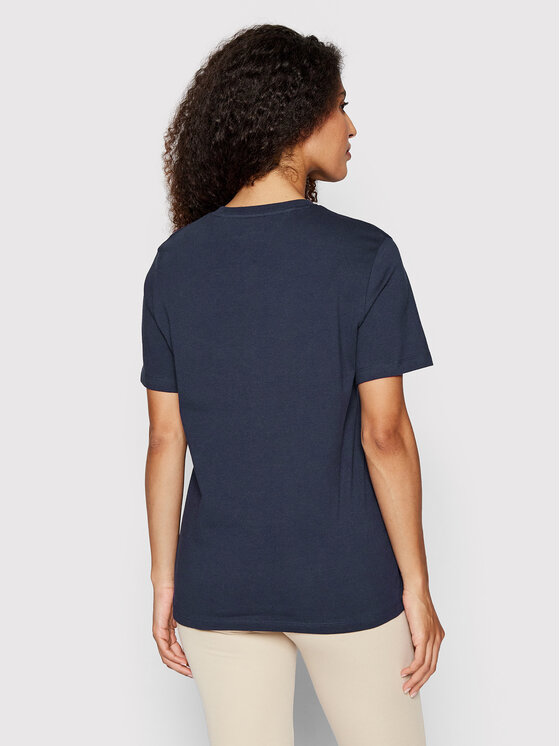 Tommy Jeans Tommy Jeans T-Shirt Signature DW0DW12940 Granatowy Relaxed Fit