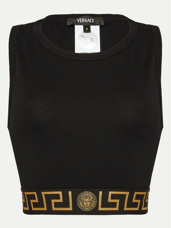 Versace Versace Biustonosz top 1008598 1A10011 Czarny Slim Fit