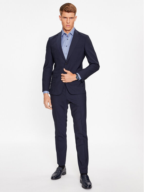 Eterna Eterna Srajca 4036/XD87 Modra Regular Fit