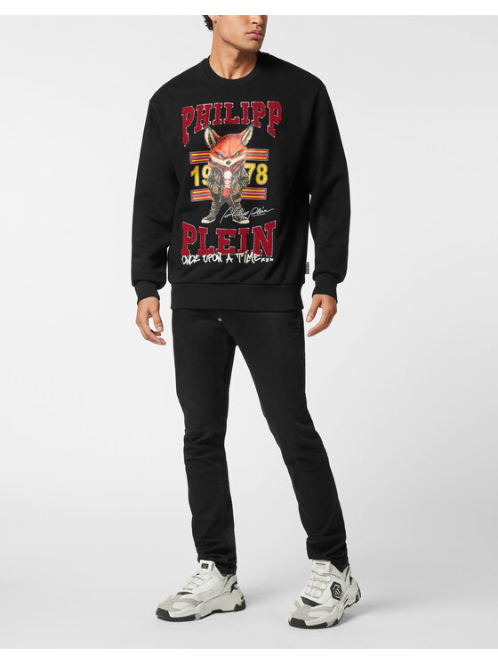PHILIPP PLEIN PHILIPP PLEIN Bluza 25967 Czarny Regular Fit