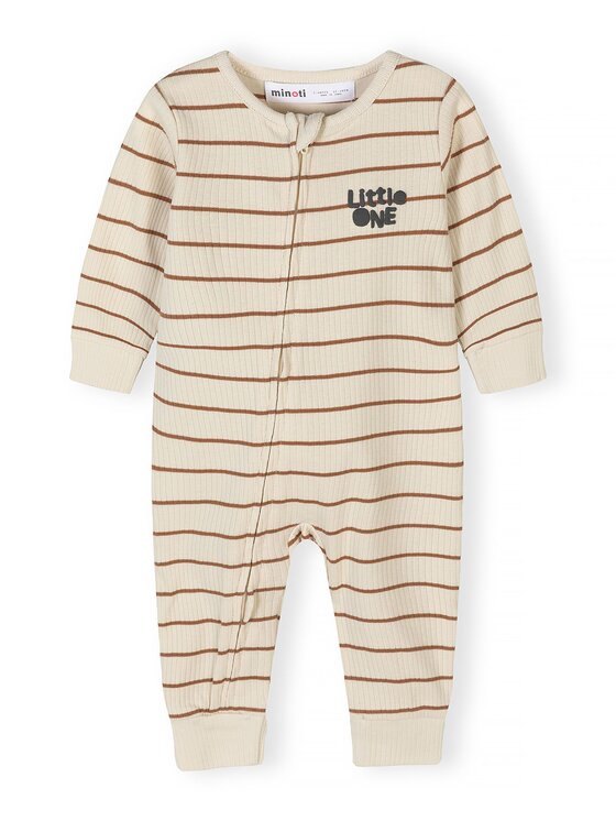 minoti minoti Pajac NOSBABYRIB3 Beżowy Regular Fit