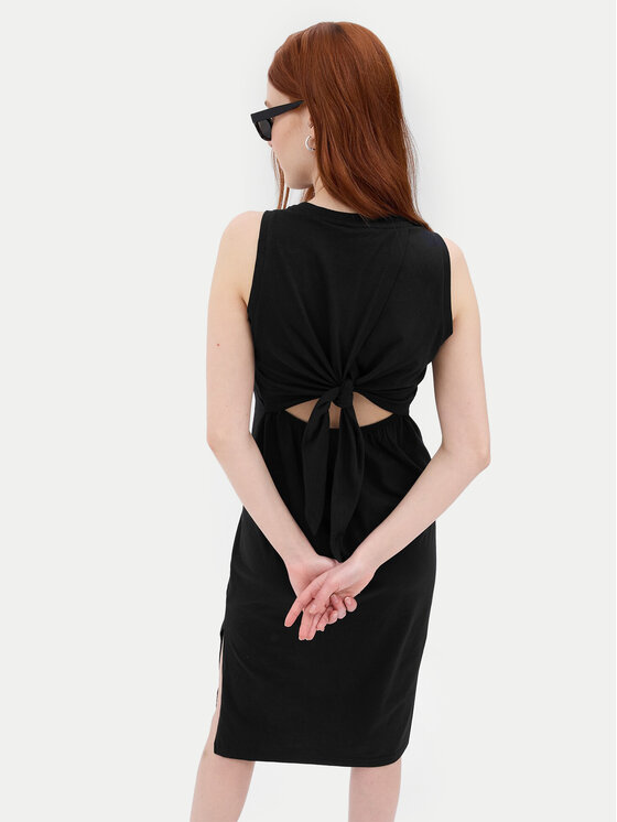 Gap Gap Vasarinė suknelė 624686-01 Juoda Slim Fit