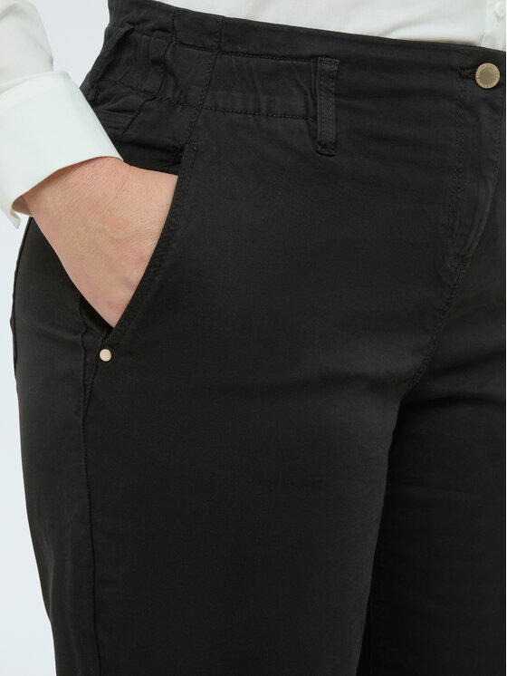 Fiorella Rubino Fiorella Rubino Spodnie materiałowe P706T005159N033 Czarny Regular Fit