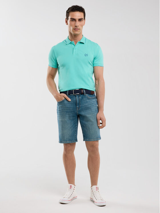 BIG STAR BIG STAR Szorty jeansowe ADEN Niebieski Slim Fit