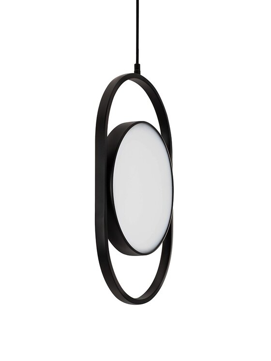 MIAhome MIAhome Lampa wisząca SPINNER 26 czarna Czarny