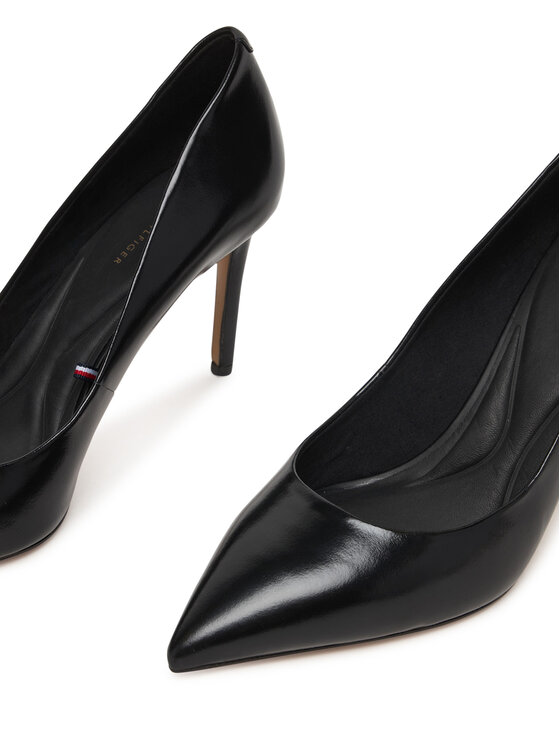 Tommy Hilfiger Tommy Hilfiger Augstpapēžu kurpes Essential Pointed Pump FW0FW09362 Melns