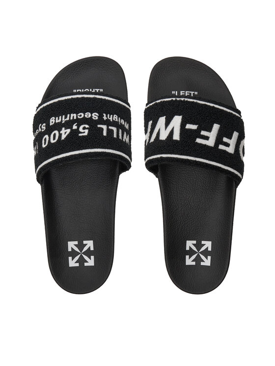 Off-White Off-White Klapki OMIC001S22MAT0031001 Czarny