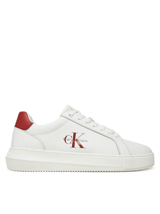 Sneakers Calvin Klein Jeans Chunky Cupsole Monologo YM0YM01317 Alb