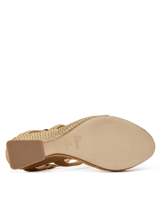 Castañer Castañer Espadryle Jera/266 025562 Złoty