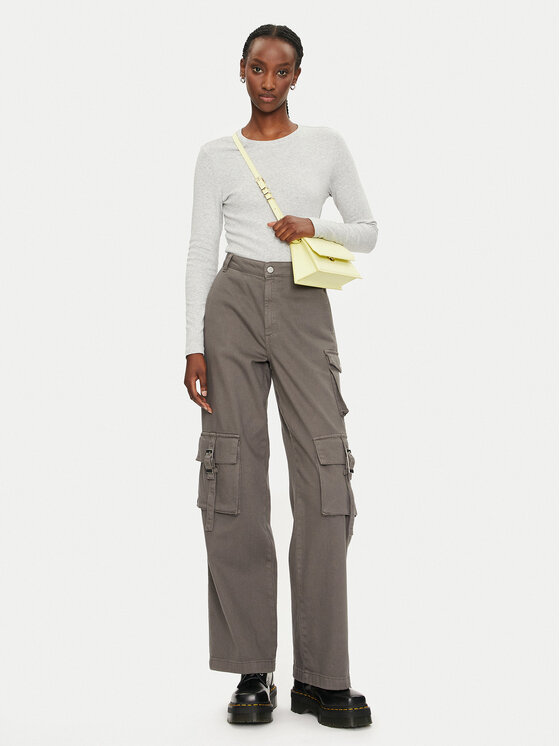 ONLY ONLY Majica Riley 15323159 Siva Slim Fit