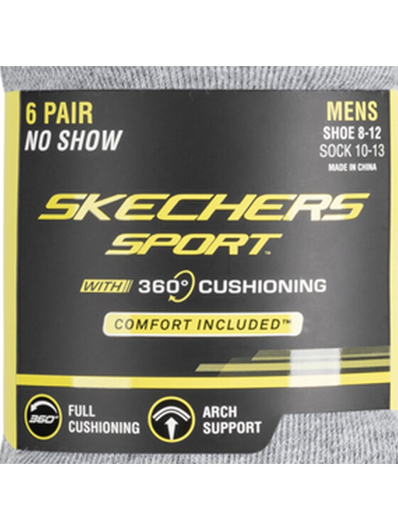 Skechers Skechers Skarpety krótkie S108262-GRY Szary
