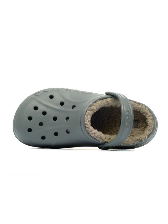 Crocs Crocs Klapki Baya Lined Clog Kid's Szary