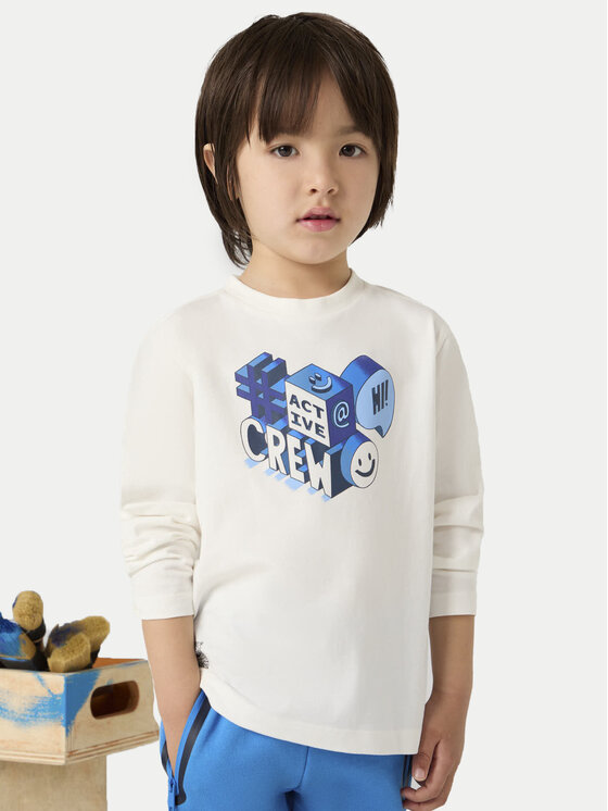 Mayoral Bluzka 4059 Écru Regular Fit