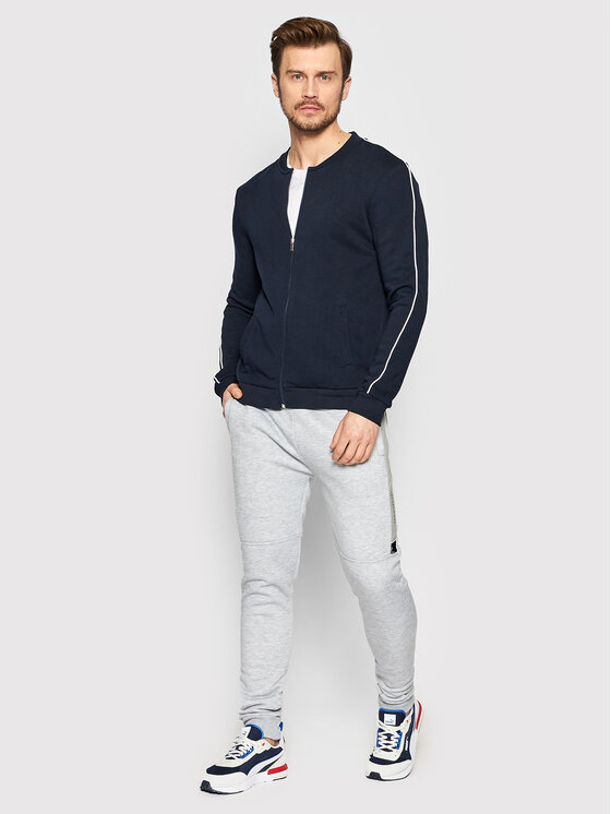 Felpa MSS-69PONCHO Blu scuro Regular Fit