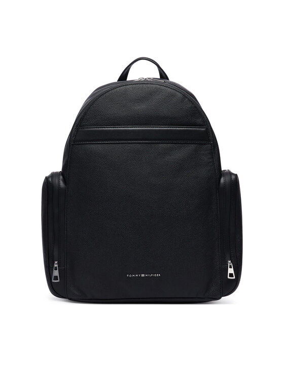 Tommy Hilfiger Tommy Hilfiger Rucksack Th Business Leather Backpack AM0AM14684 Schwarz