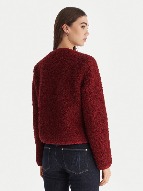 Guess Guess Cappotto in shearling W5BL69 W3860 Rosso Regular Fit
