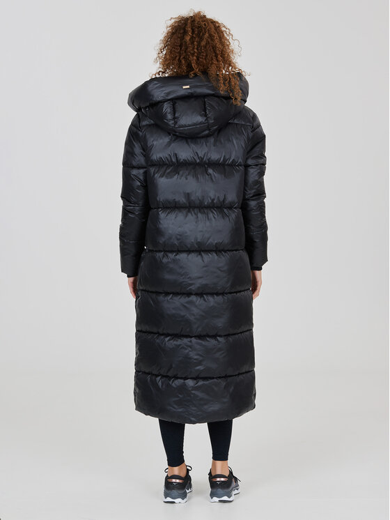 Athlecia Athlecia Žieminė striukė Elly W Maxi Puffer EA233361 Juoda Regular Fit