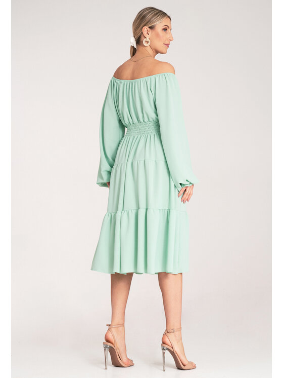 FIGL FIGL Sukienka codzienna M1169 Zielony A-Line Fit