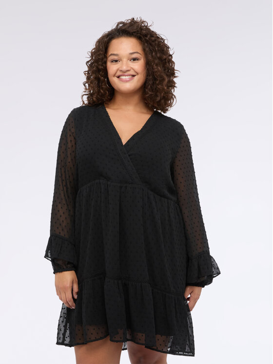 Fiorella Rubino Fiorella Rubino Vestito da giorno 7064T001708N033 Nero A-Line Fit