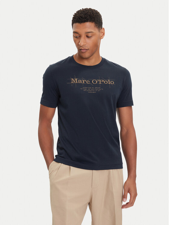 Marc O'Polo Marc O'Polo T-Shirt 528 2305 51196 Tmavomodrá Regular Fit