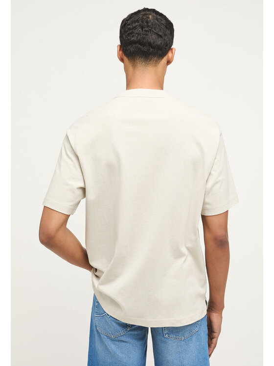 Mustang Mustang T-shirt AIDAN C PRIDE Beige Loose Fit