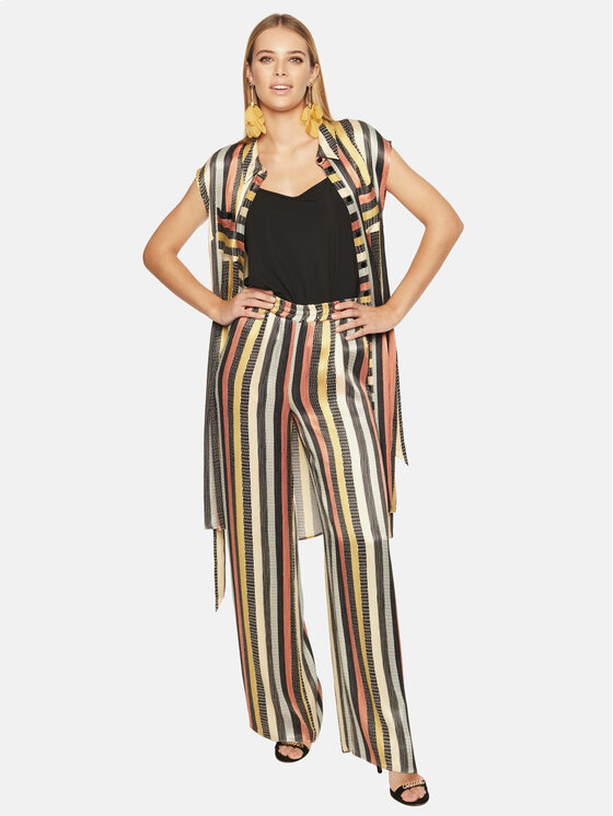 L’AF L’AF Spodnie damskie Korsika Kolorowy Wide Leg