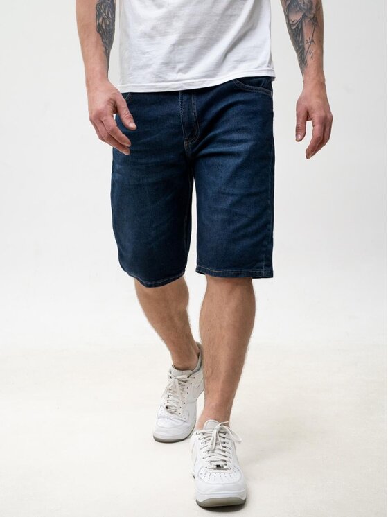 Jigga Wear Jigga Wear Szorty jeansowe 132195 Niebieski Regular Fit