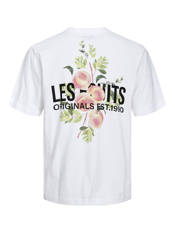 Jack&Jones Jack&Jones T-shirt Flores 12228776 Bijela Loose Fit