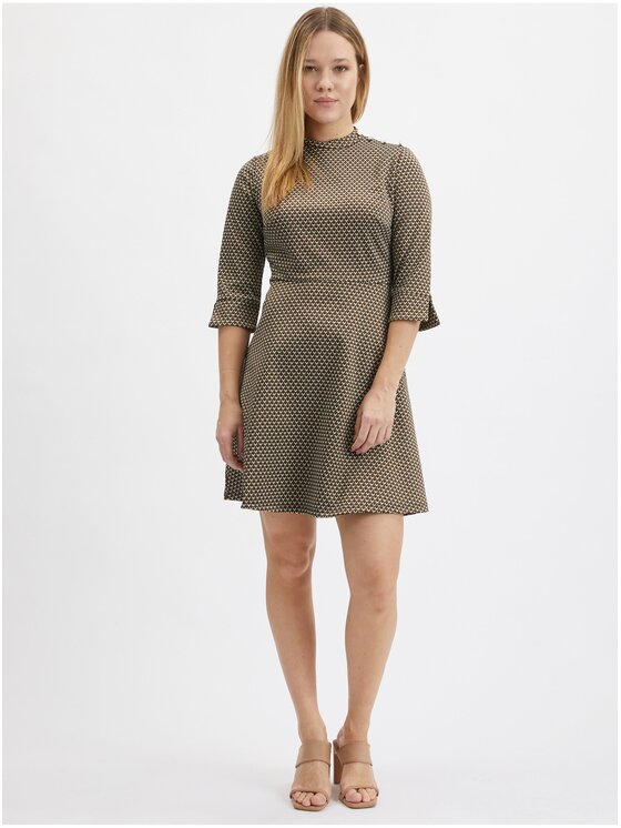 Orsay Orsay Sukienka 424082-792000__42 Brązowy Regular Fit