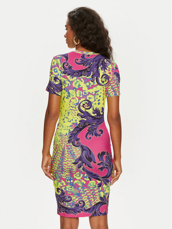 Versace Jeans Couture Versace Jeans Couture Kleid für den Alltag 76HAO9P9 Gelb Regular Fit