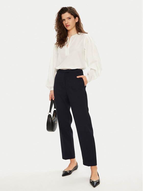 Tommy Hilfiger Tommy Hilfiger Blúz WW0WW44059 Fehér Relaxed Fit
