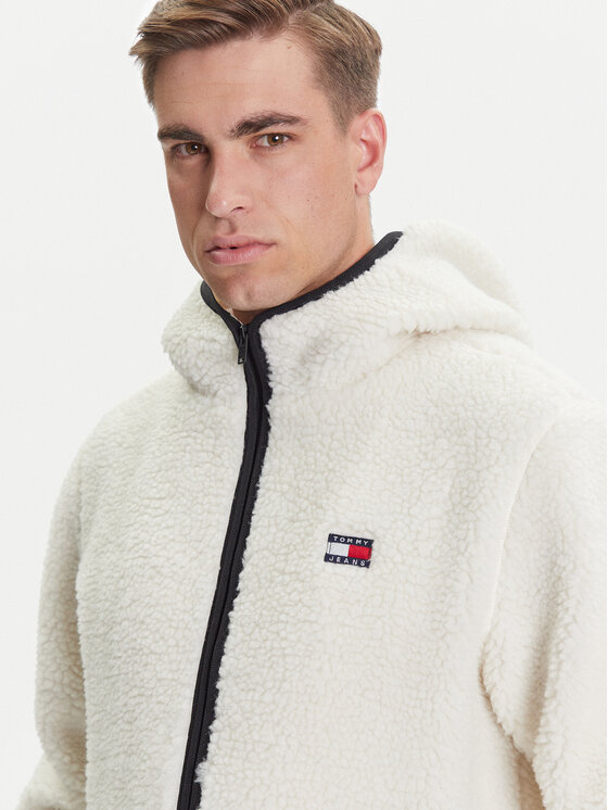 Tommy Jeans Tommy Jeans Pārejas jaka Teddy DM0DM19224 Bēšs Regular Fit