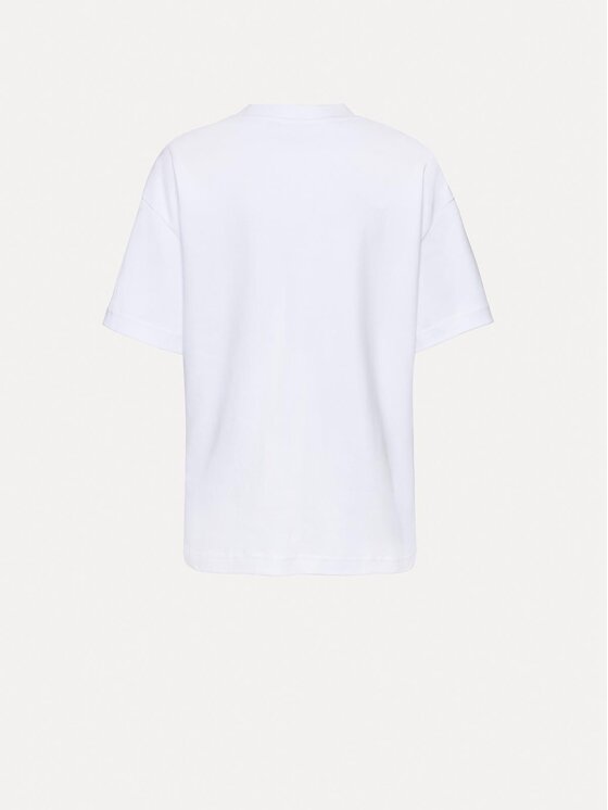 La Mania La Mania T-shirt SOLINE Bianco Basic Fit